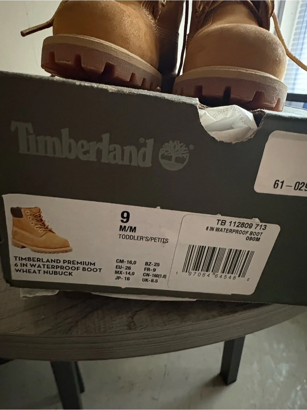 Timberland Toddler Boots 9T